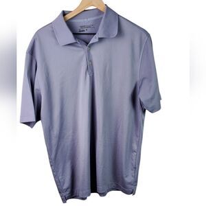 Nike Gray Dry Fit Polo Golf Shirt